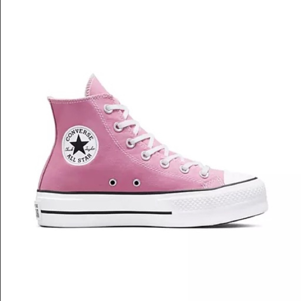 Flamingo Pink Platform Converse Womens size 8